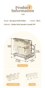 Metal Kitchen Organizer Rack - Image 8