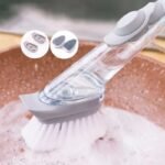 Automatic Liquid Long Handle Kitchen Dish Brush - Image 3