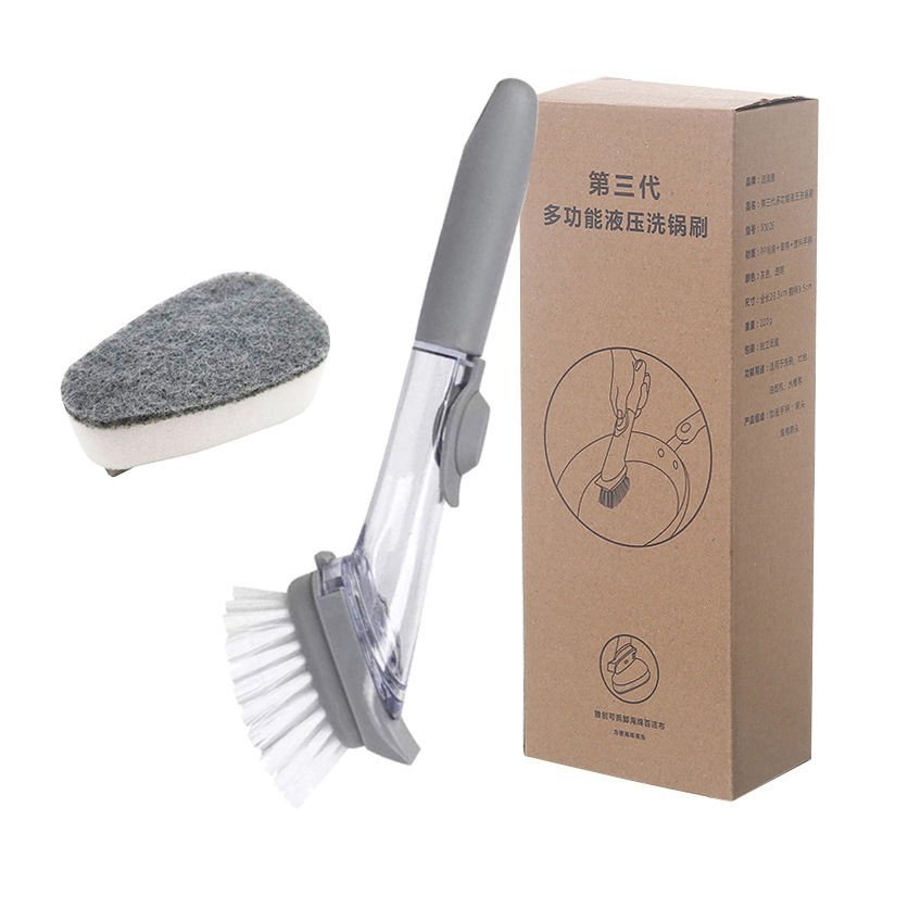 Hb86231bb4b1e450ab7ce3c69270bd3b5B.jpg Automatic Liquid Long Handle Kitchen Dish Brush - Image 1