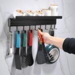 Kitchen Hanging Rack with Hooks - Image 3
