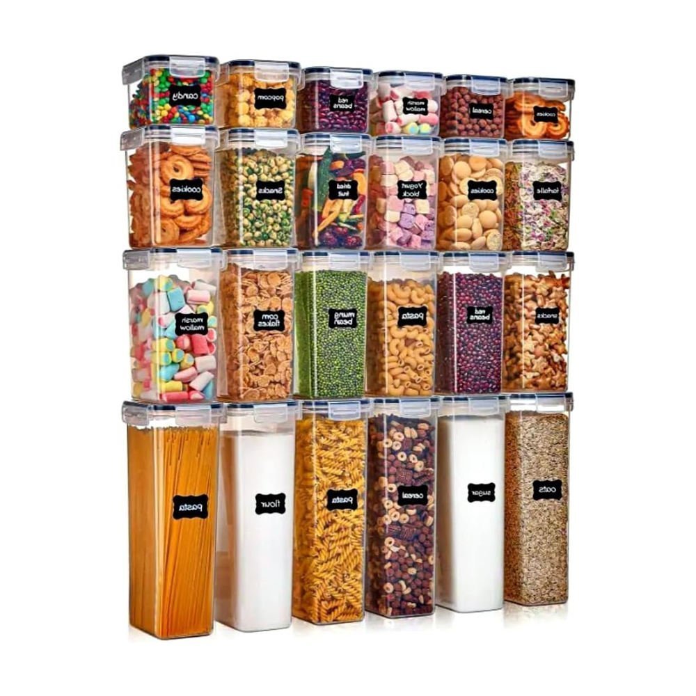 Hf9a8da24df64482ab3503bf0656116db5.jpg 24 Pack Set Airtight Kitchen Organizers - Image 1